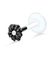 Gemstone Flower labrets Push-in LA-1036